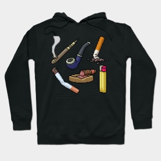 Pixel Smoking Elements Hoodie